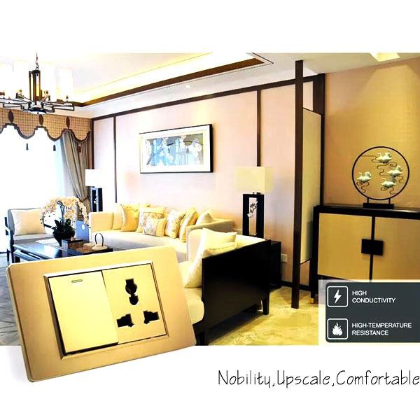 תאורת מולטי סיעות חשמלית קיר ושקע פאנל גדול